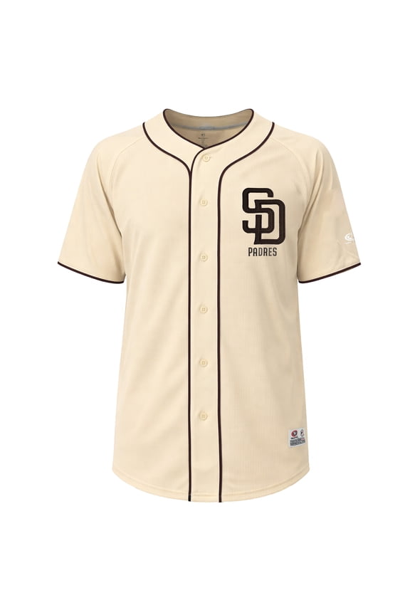 MLB San Diego Padres Men's Cream Full Button Jersey