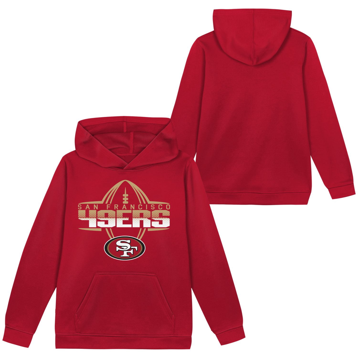 SAN FRANCISCO 49ERS NFL Boys Hoodie Fleece Game Day Fan Apparel