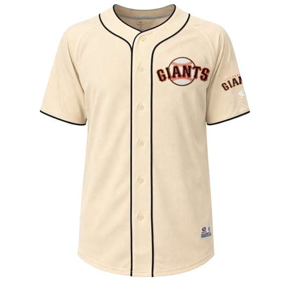 MLB San Francisco Giants Men's Cream Full Button Jersey