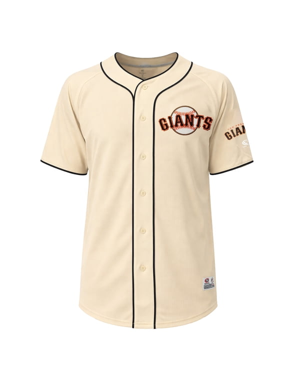 MLB San Francisco Giants Men's Cream Full Button Jersey