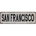 thumbnail image 1 of SAN FRANCISCO Vintage Look Rustic Metal City State Sign 6 x 18 High Gloss Metal 206180041370, 1 of 1