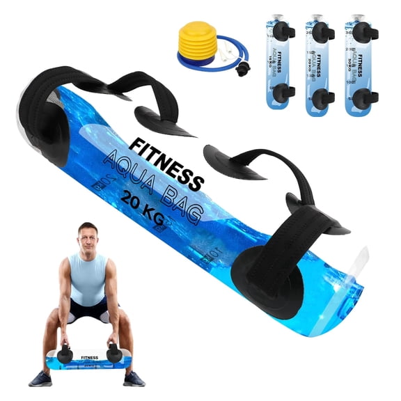 SAN LIKE Aqua Bag Workout, Adjustable Training Bag and Power Bag with Water, Core and Balance Trainer, Portable Stability Fitness &Full Body Exercise Equipment for Weight(20KG)
