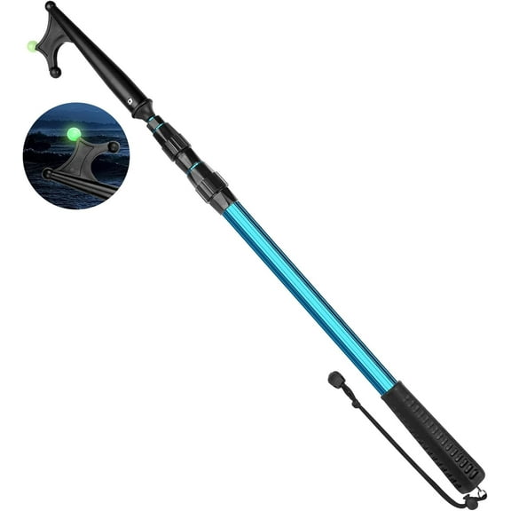 SAN LIKE Blue Rust Resistant Aluminium Alloy Boat Hook Pole with Luminous Bead