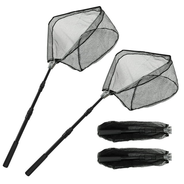 SAN LIKE Fishing Net for Fish,2PCS Folded Landing Nets with Telescopic