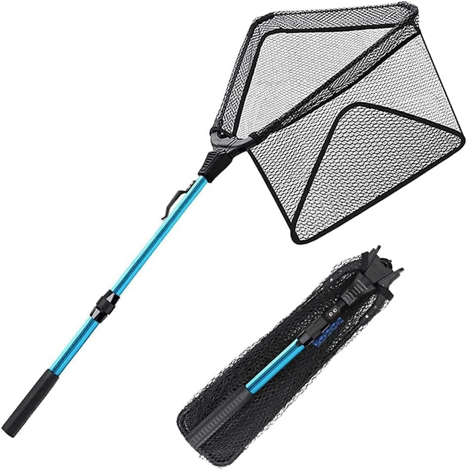 SAN LIKE Fishing Nets Collapsible Telescoping Landing Nets Rubber