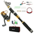 thumbnail image 1 of SAN LIKE Fishing Rod and Reel Combos, Carbon Fiber Telescopic Fishing Pole Combo Set Quick Set Spinning Reel with Lures Accessories Travel Kit and Carrier Bag for Saltwater Freshwater 7.8FT, 1 of 9