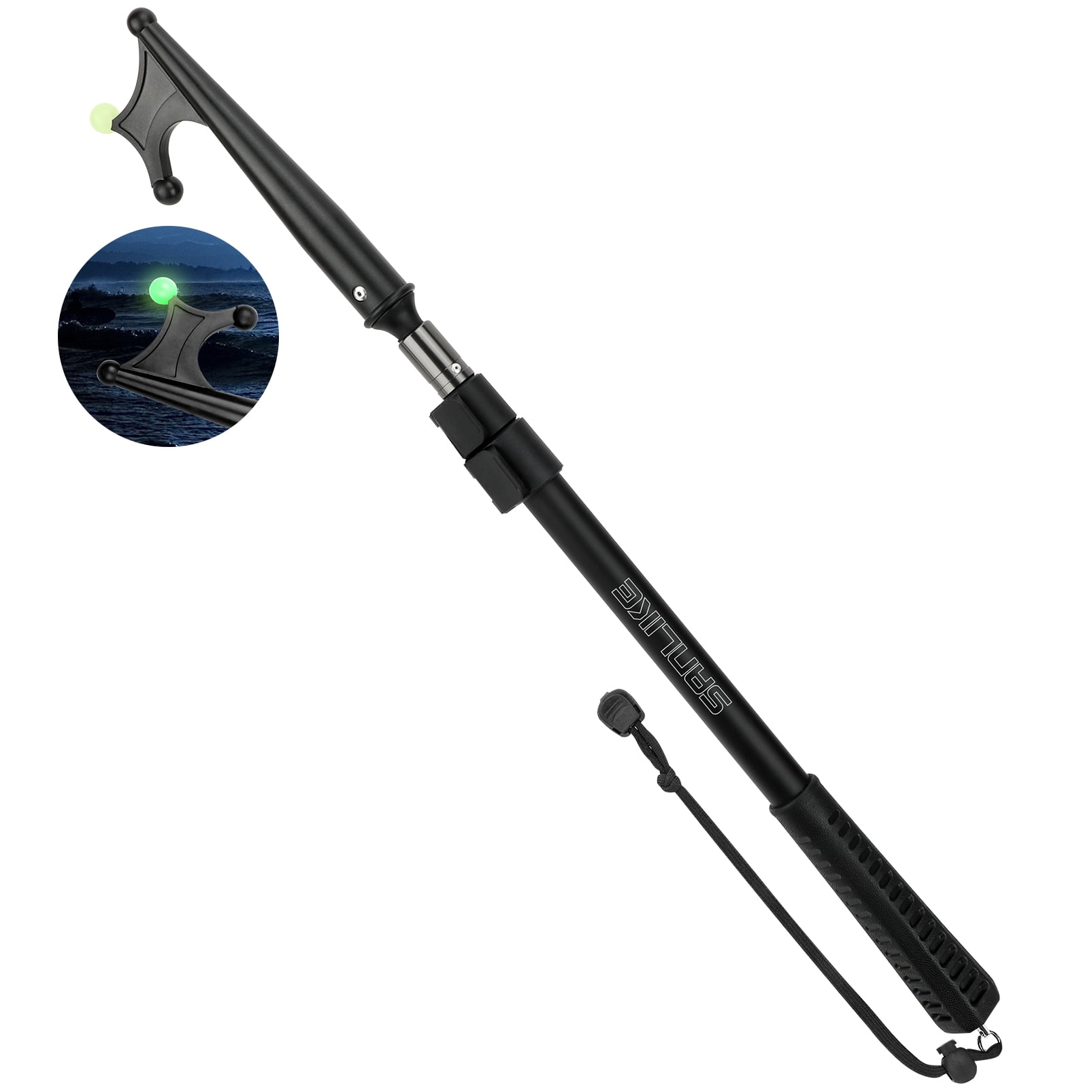 SAN LIKE Telescopic Boat Hook 3 Stage Aluminum Alloy Boat Hook for