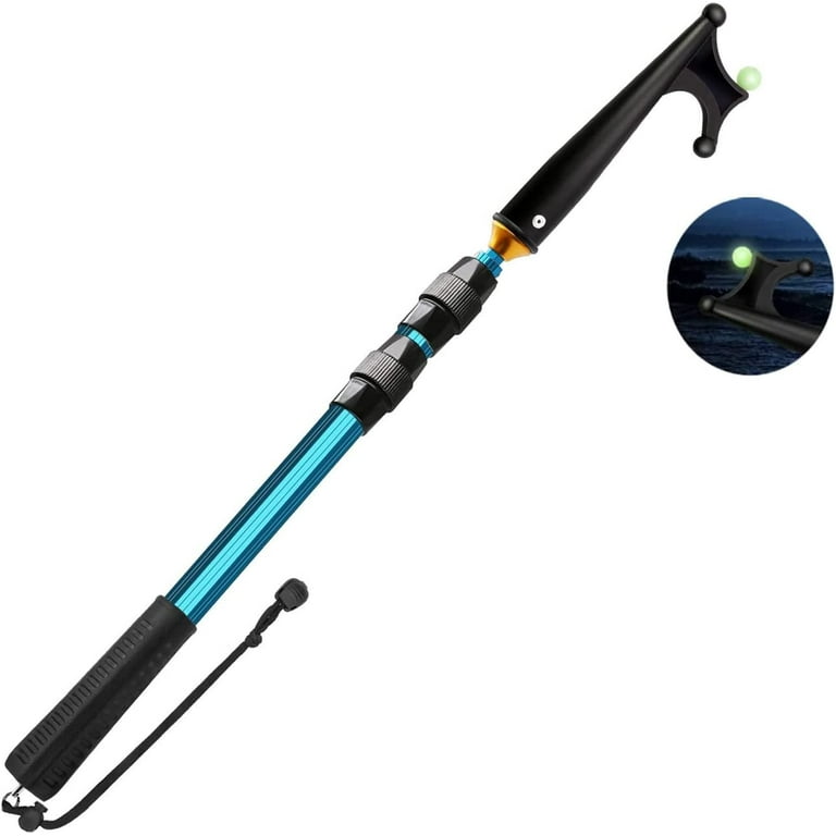 SAN LIKE Telescoping Boat Hooks Adjustable Boat Push Pole - Dock Pole  Floating,Durable,Rust-Resistant with Luminous Bead Push Pole for Docking  Extends