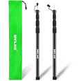 thumbnail image 1 of SAN LIKE Telescoping Tarp Poles Adjustable Tent Poles for Tarp Heavy-Duty Design Portable & Lightweight Fiberglass Tent Poles for Shelter Camping Awning 4 Sections Adjustable to 98.5in(Set of 2), 1 of 7