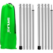 SAN LIKE Tent Pole 78 Inches Telescopic Adjustable tarp Poles for Camping Canopy Awning Shelter Backpacking Hiking Halloween Christmas Gifts-(Adjustable Length - Steel)