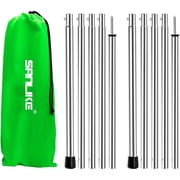 SAN LIKE Tent Pole 78 Inches Telescopic Adjustable tarp Poles for Camping Canopy Awning Shelter Backpacking Hiking -(Adjustable Length - Steel)