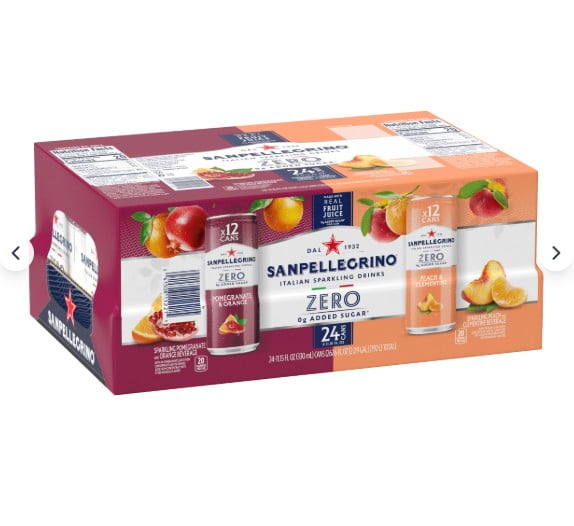 SAN PELLEGRINO ZERO MINERAL WATER VARIETY 24 CT/11.15 OZ