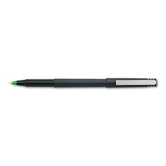 SAN60104 - Uni-ball Roller Ball Stick Dye-Based Pen Green Ink; 3 Total Pens