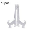 thumbnail image 1 of SANAG 10pcs Clear Plastic Easels Plate Holders Display Dish Rack Picture Frame Photo Book Pedestal Stand, 1 of 8