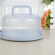 SANAG Plastic Round Cake Box Carrier Handle Pastry Storage Holder Dessert Container Cover Case Cake Accessories
