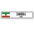 thumbnail image 1 of SANANDAJ IRAN Street Sign Iranian flag city country road wall gift, 1 of 5