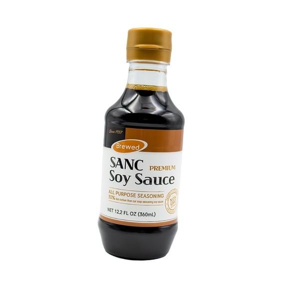 SANC Premium Soy Sauce – Korean BBQ Marinade & All Purpose Seasoning, 12.2 oz