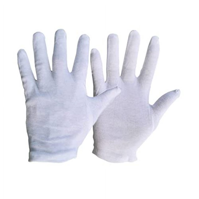 SANCNEE 12 Pairs Moisturizing Gloves, Soft White 100 Cotton Gloves for