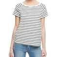 thumbnail image 1 of SANCTUARY $69 Womens New 1494 White Striped Top L B+B, 1 of 2