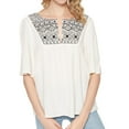 thumbnail image 1 of SANCTUARY $89 Womens New 1770 Ivory V Neck Top S B+B, 1 of 2