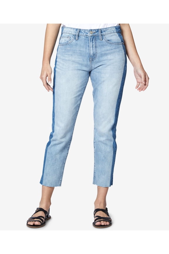 $99 Womens New 1462 Blue Shadow Stripe High Rise Jeans 25 Waist B+B