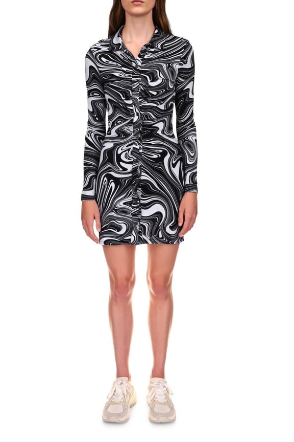 Daydream Knit Shirtdress Black Size XS MSRP $99