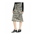 thumbnail image 1 of SANCTUARY Womens Black Animal Print Midi A-Line Skirt Size: S, 1 of 2