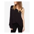 thumbnail image 1 of SANCTUARY Womens Black Tiered Long Sleeve Asymmetrical Neckline Top M, 1 of 4