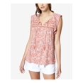 thumbnail image 1 of SANCTUARY Womens Coral Embroidered Wild Belle Sleeveless V Neck Top  Size: XL, 1 of 5