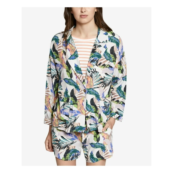 SANCTUARY Womens Ivory Printed Aurora Blazer Jacket XS