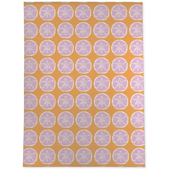 SAND DOLLAR ORANGE Office Mat By Kavka Designs