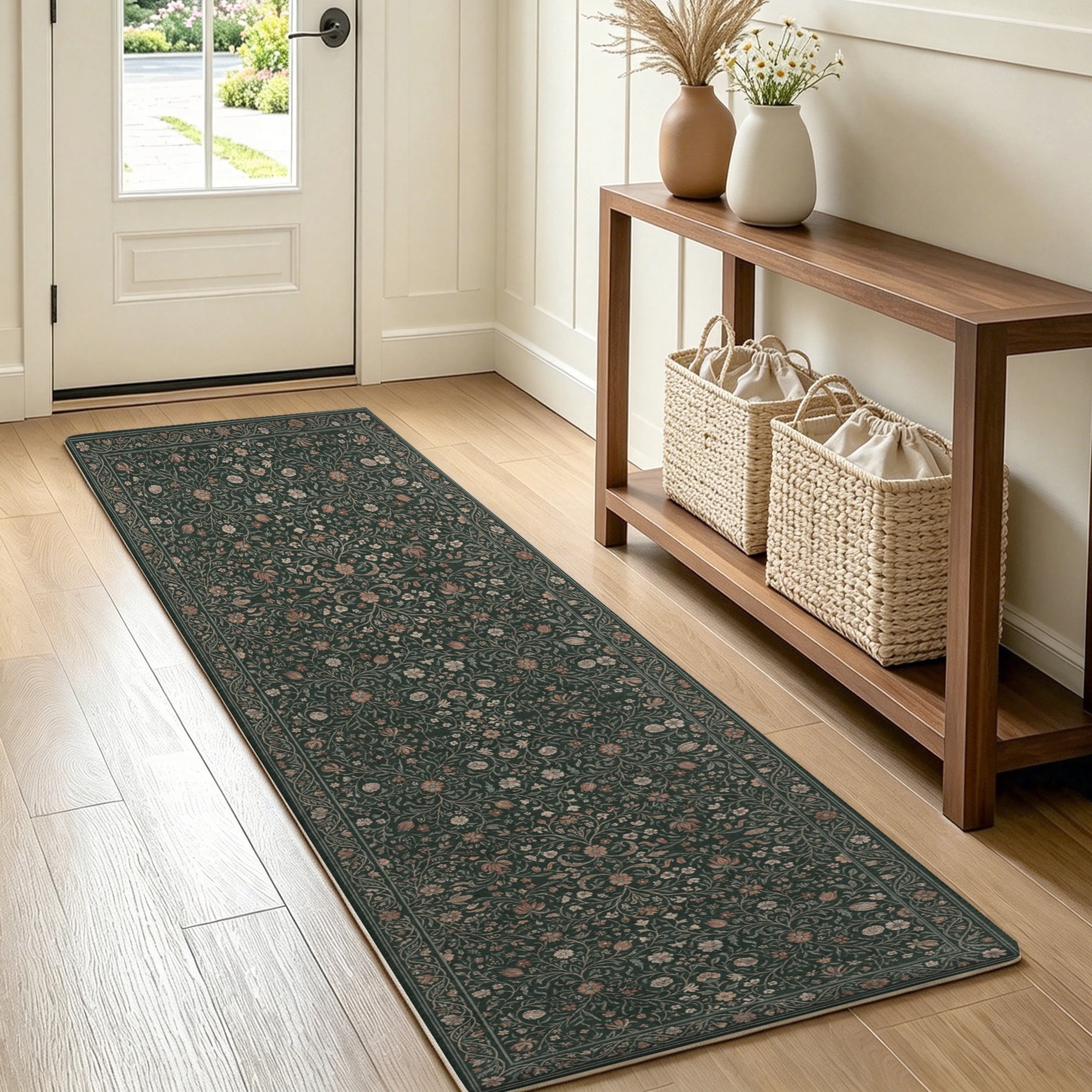 Sand Soft Fall SAND KEEPER Hallway Runner Rug 2x5 Washable Non Slip Rug Runners Boho ...