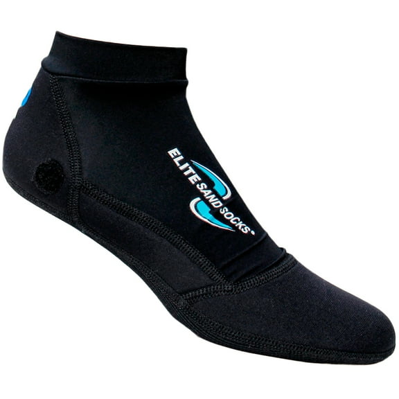 SAND SOCKS Adult Unisex Elite Sand Socks, Color: Black, Size: 2XS