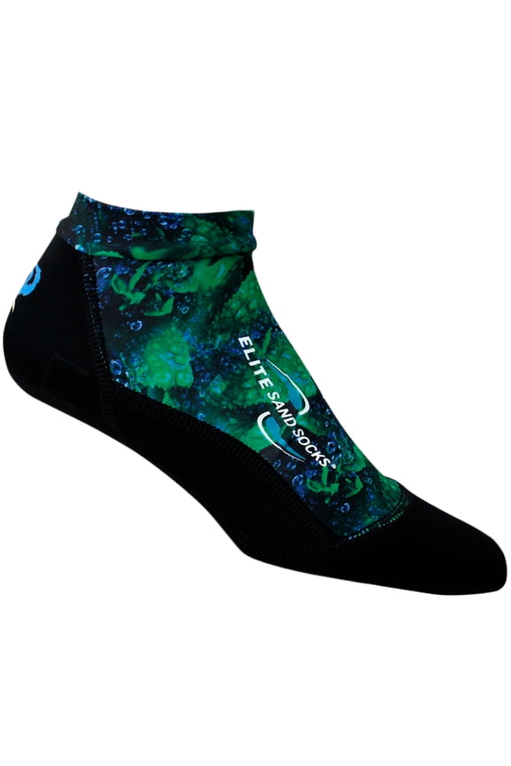 Adult Unisex Elite Sand Socks, Color: Rain Forest, Size: L