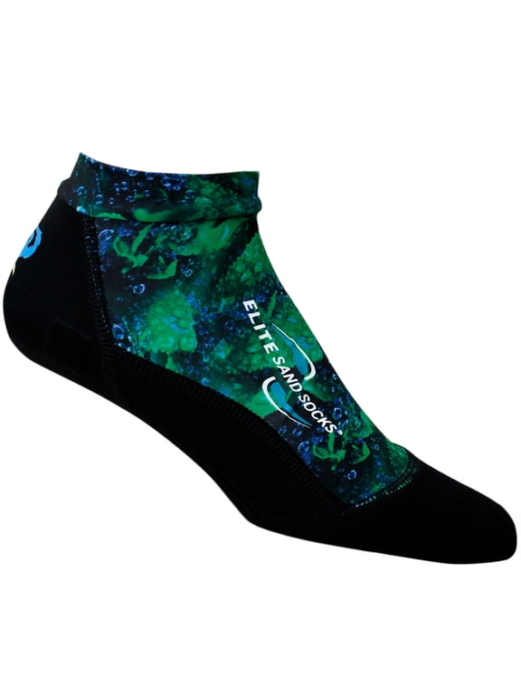 Adult Unisex Elite Sand Socks, Color: Rain Forest, Size: S