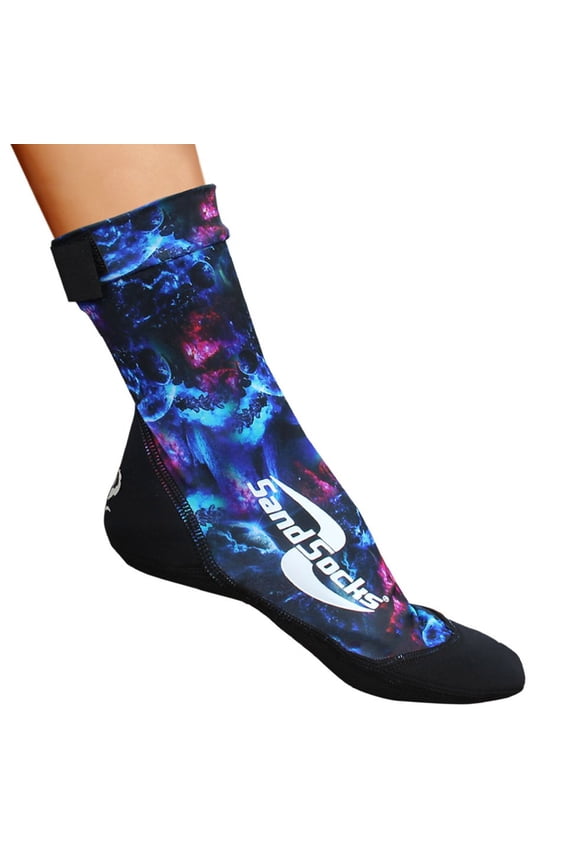 Adult Unisex Classic High-Top Sand Socks, Color: Nebula, Size: S