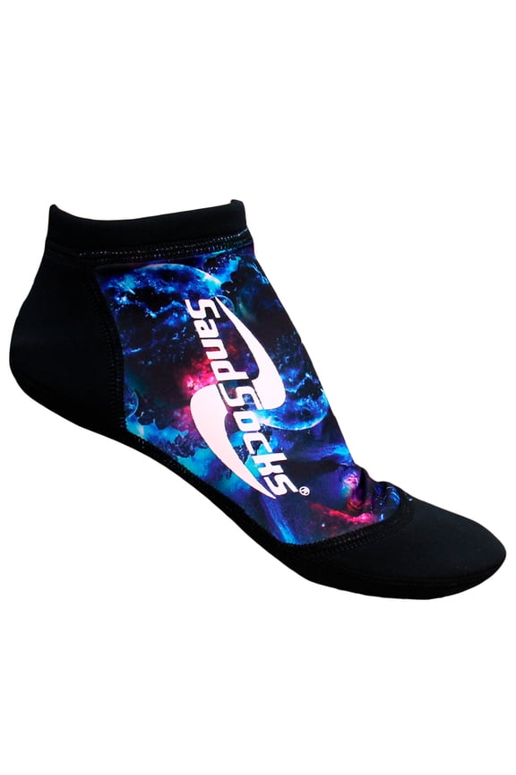 Adult Unisex Sprites Low Top Sand Socks, Color: Nebula, Size: S