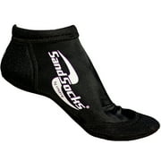 Sprites Low Top Sand Socks, Black, Medium (SA-MB)