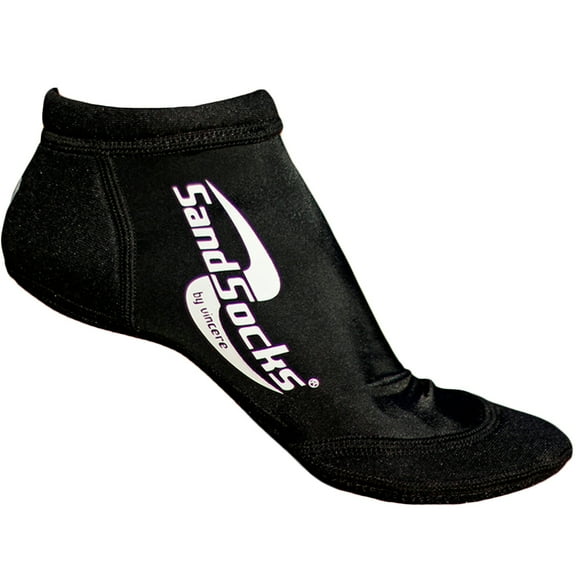 SAND SOCKS Sprites Low Top Sand Socks, Black, Medium (SA-MB)
