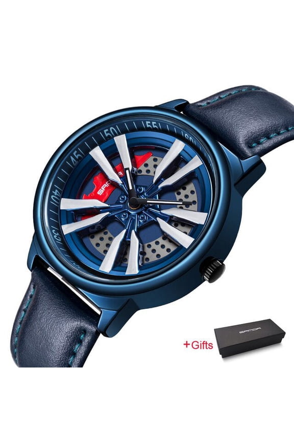 2022 New Luxury Men Watches Fashion Rotate Dials Quartz Wristwatch For Male Clock 30M Waterproof Relogio Masculino P1111