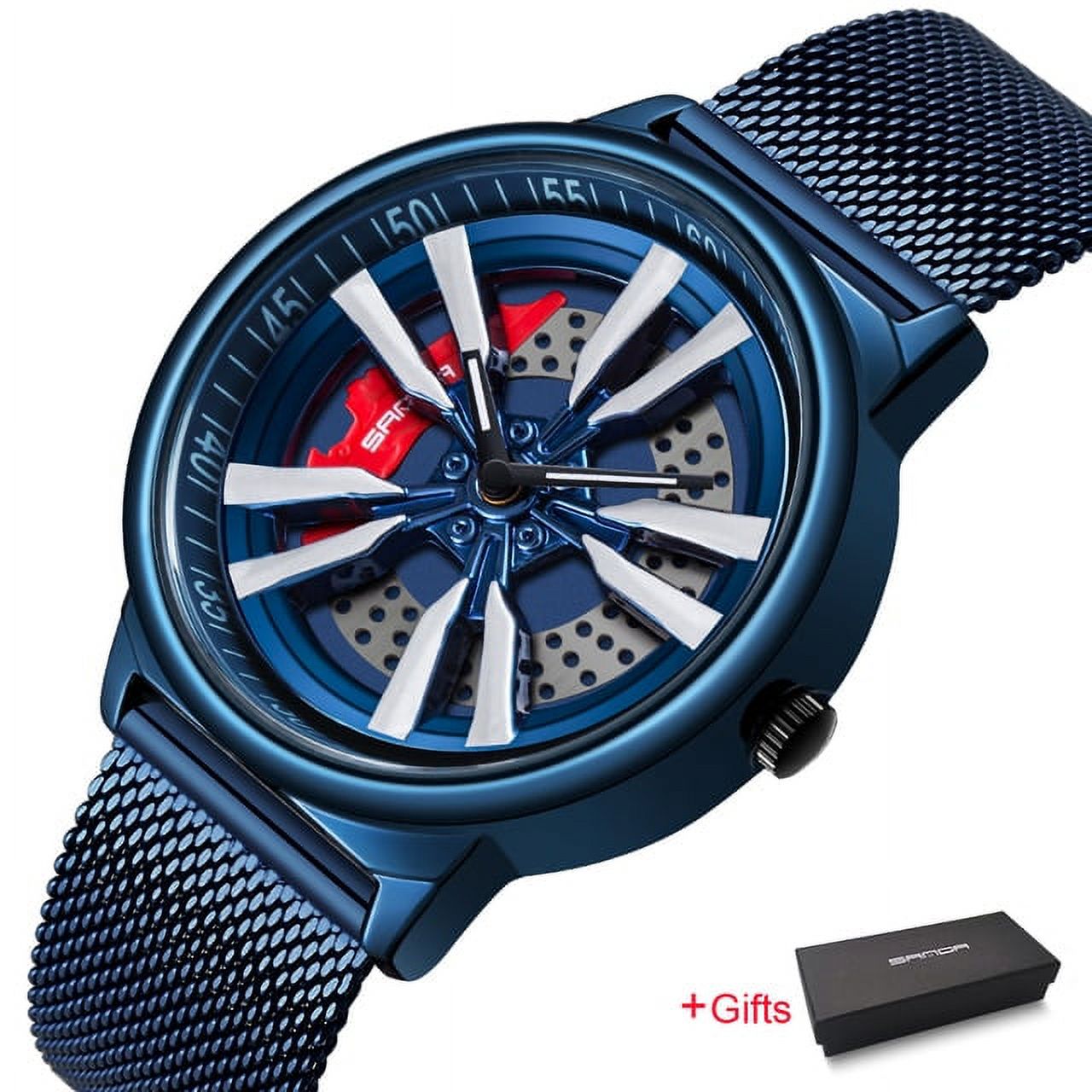 SANDA 2022 New Luxury Men Watches Fashion Rotate Dials Quartz