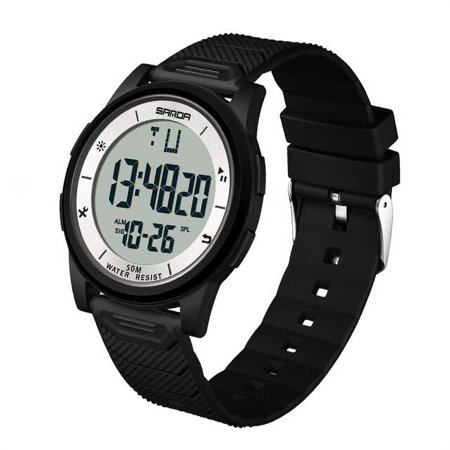 SANDA 2022 New Men's Watches 10mm Super Slim Electronic LED Digital Watches for Male Clock Wristwatch Relogio Masculino 6107