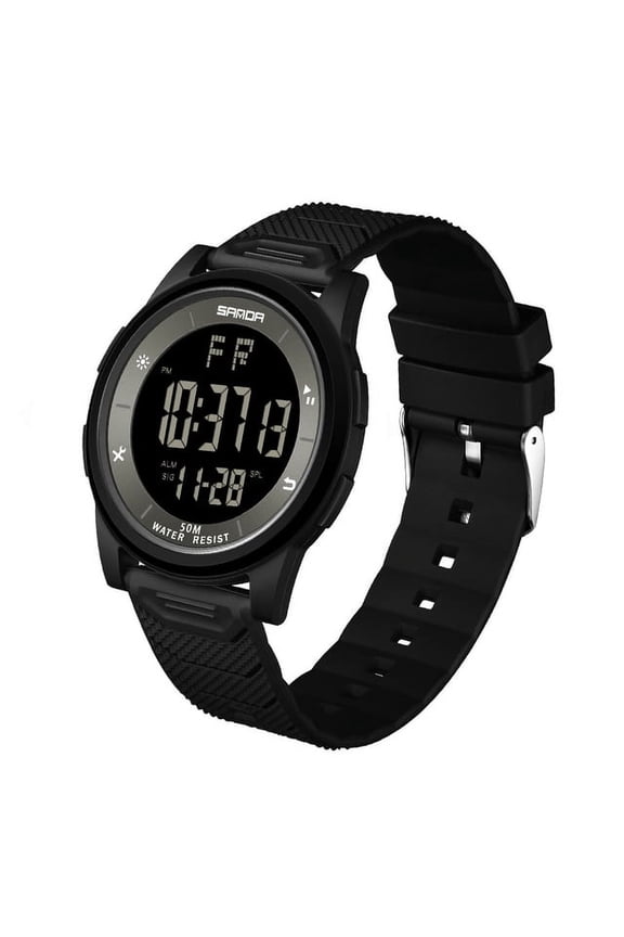 2022 New Men's Watches 10mm Super Slim Electronic LED Digital Watches for Male Clock Wristwatch Relogio Masculino 6107