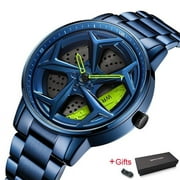 SANDA Fashion Luxury Men's Watches Top Brand Quartz Watch Wheel Series Waterproof Wristwatch for Men Relogio Masculino P1087
