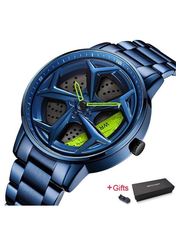 Fashion Luxury Men's Watches Top Brand Quartz Watch Wheel Series Waterproof Wristwatch for Men Relogio Masculino P1087