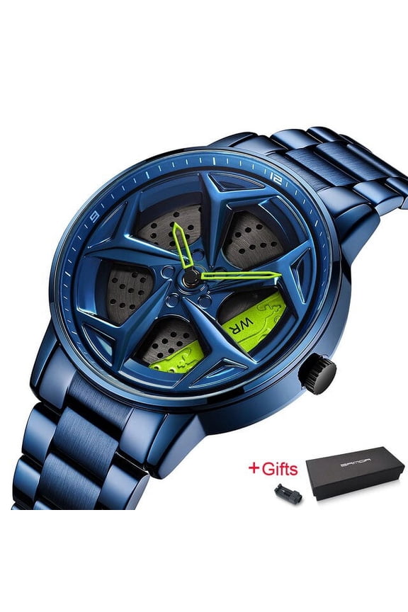 Fashion Luxury Men's Watches Top Brand Quartz Watch Wheel Series Waterproof Wristwatch for Men Relogio Masculino P1087