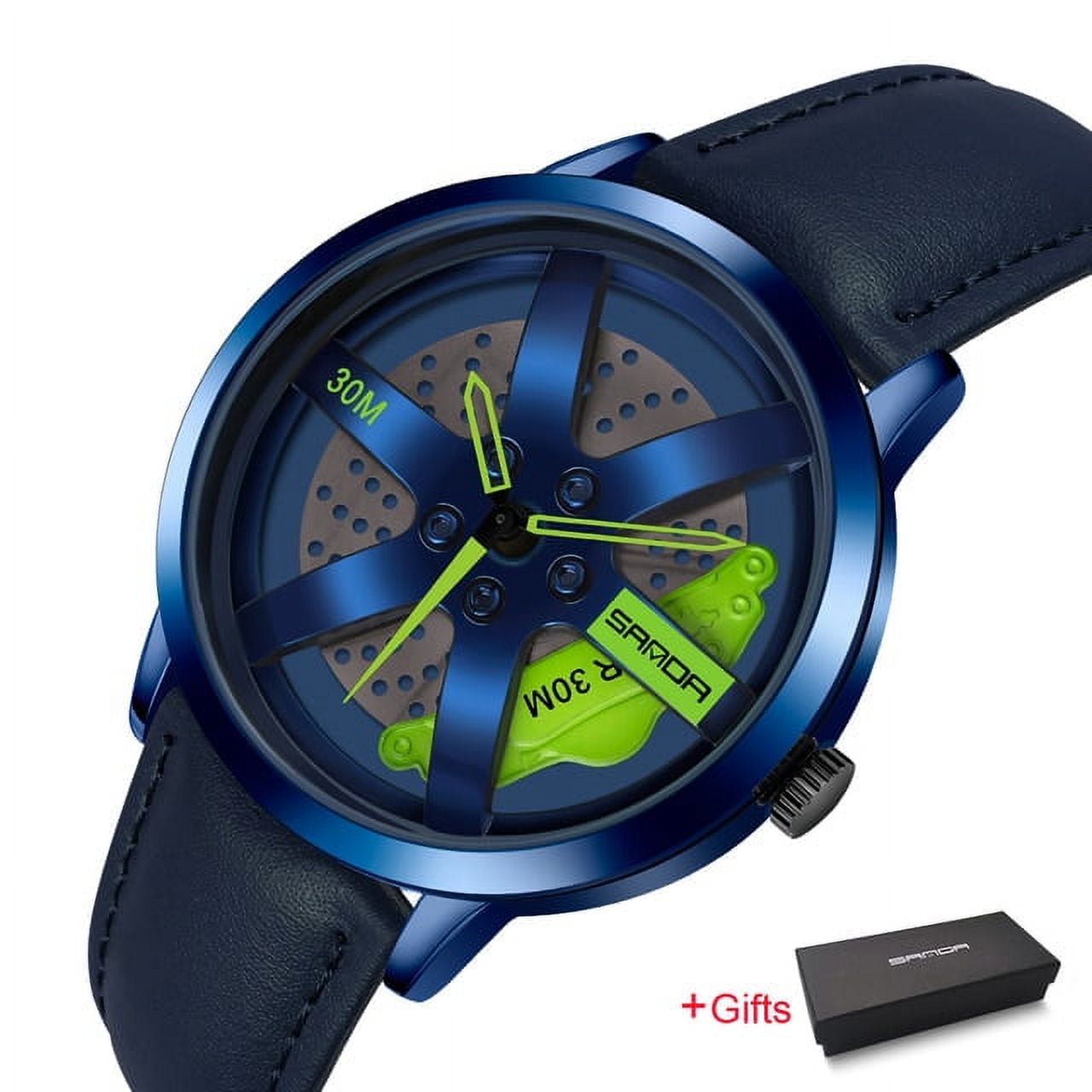 SANDA Fashion Wheel Series Dial Men Watches Waterproof SANDA Fashion Wheel Series Dial Men Watches Waterproof
