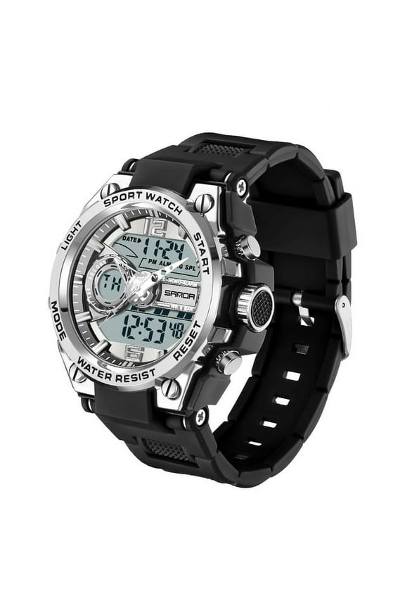 New Sport Military Men's Watches 50M Waterproof Quartz Wristwatch LED Digital Watch for Male Clock Relogios Masculino 6092