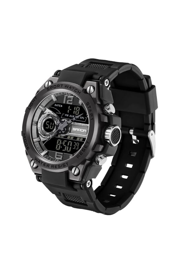 New Sport Military Men's Watches 50M Waterproof Quartz Wristwatch LED Digital Watch for Male Clock Relogios Masculino 6092