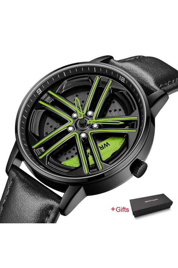 Top Brand Men's Watches Luxury Fashion Casual Wheel Series Dial Watch Military Quartz Wristwatches Relogio Masculino P1090